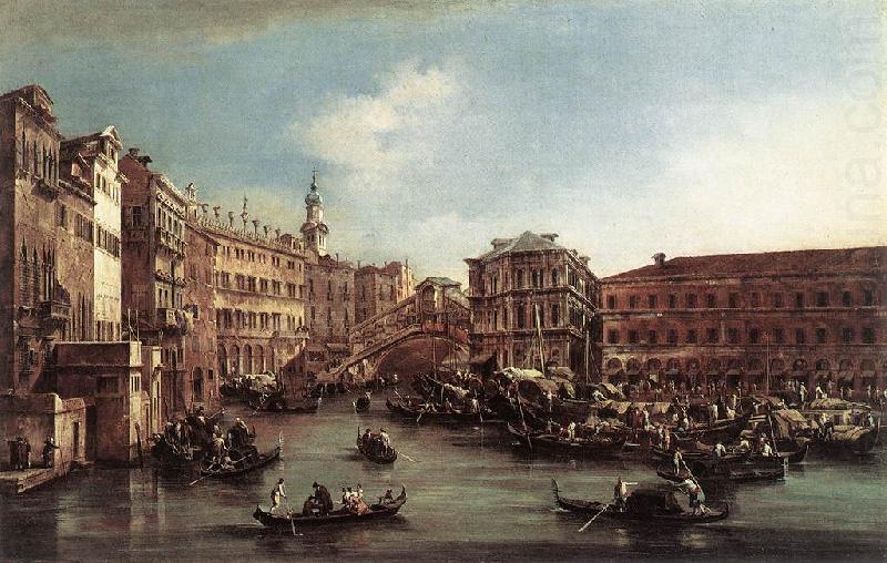 The Rialto Bridge with the Palazzo dei Camerlenghi dg, GUARDI, Francesco